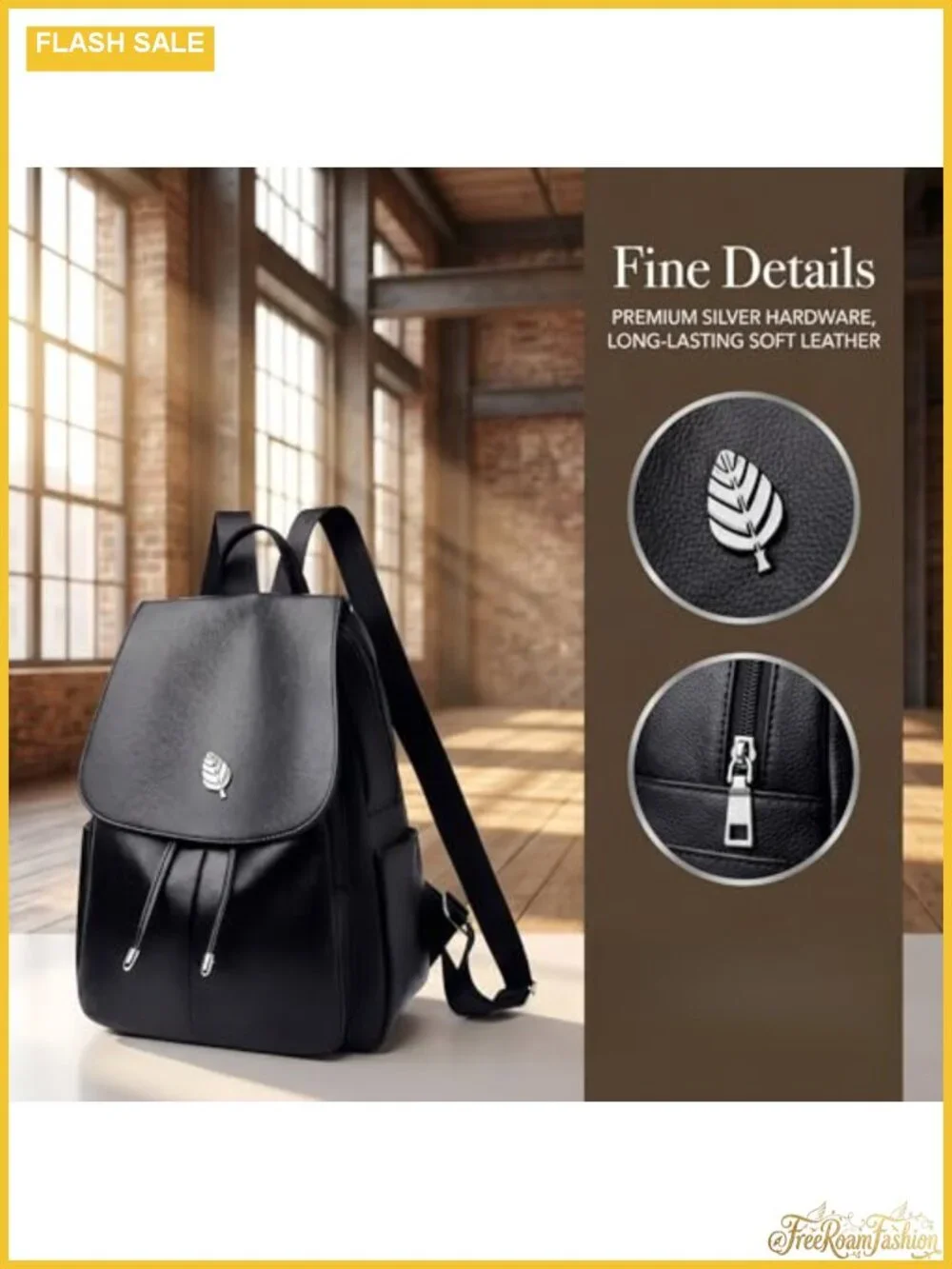 Women's Fashion Backpack Purse Lightweight Daypack Leather
